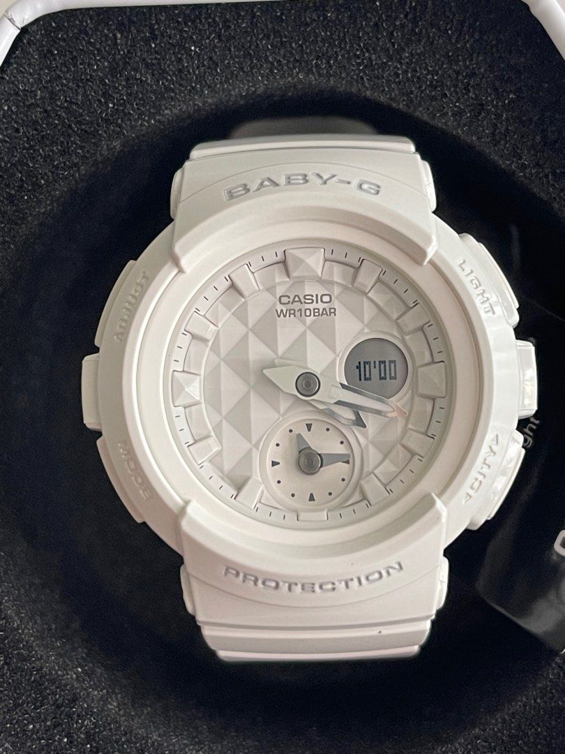Pure white] Casio Baby G BGA-195 Series, Women's Fashion, Watches