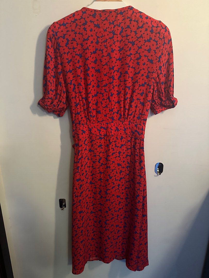 Tommy hilfiger red floral dress hotsell
