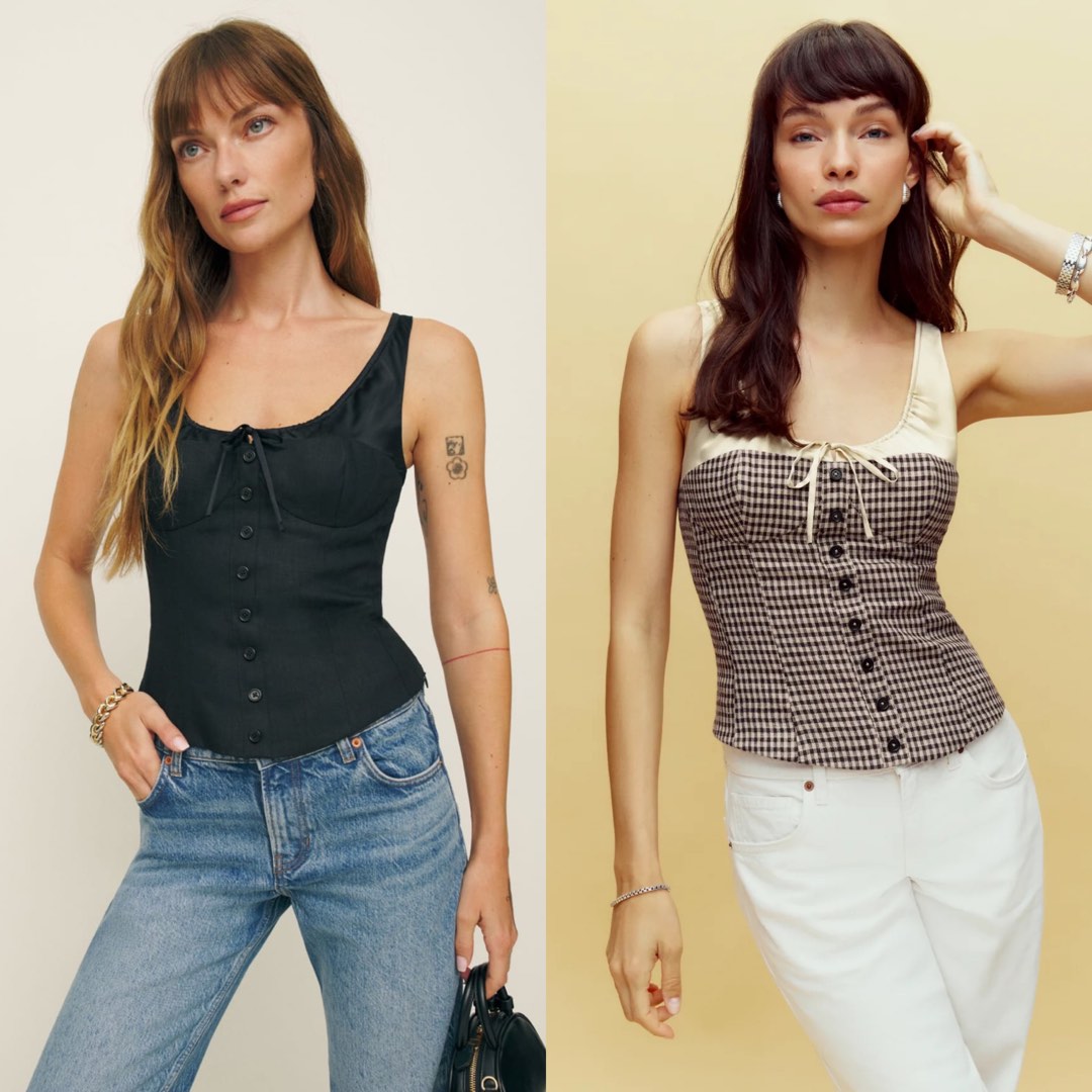 Reformation Beverly Top in Prints, 女裝, 上衣, 襯衫- Carousell