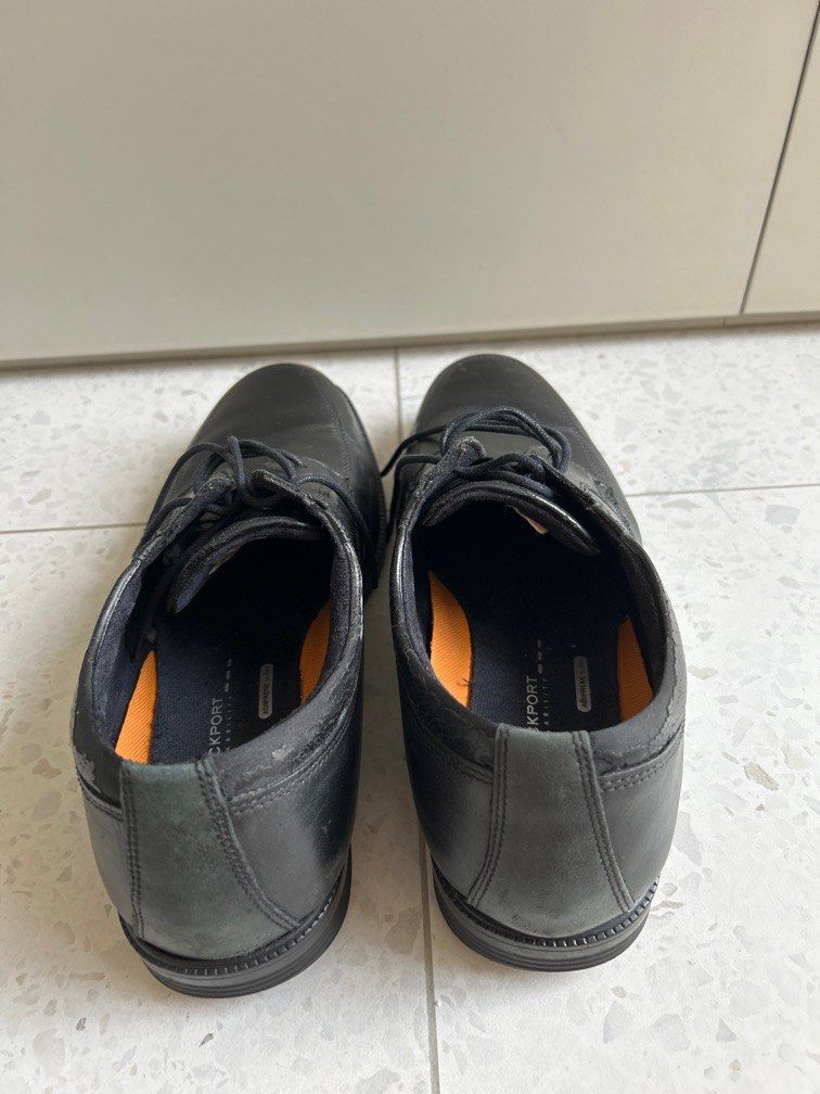 Rockport Black leather shoes with laces