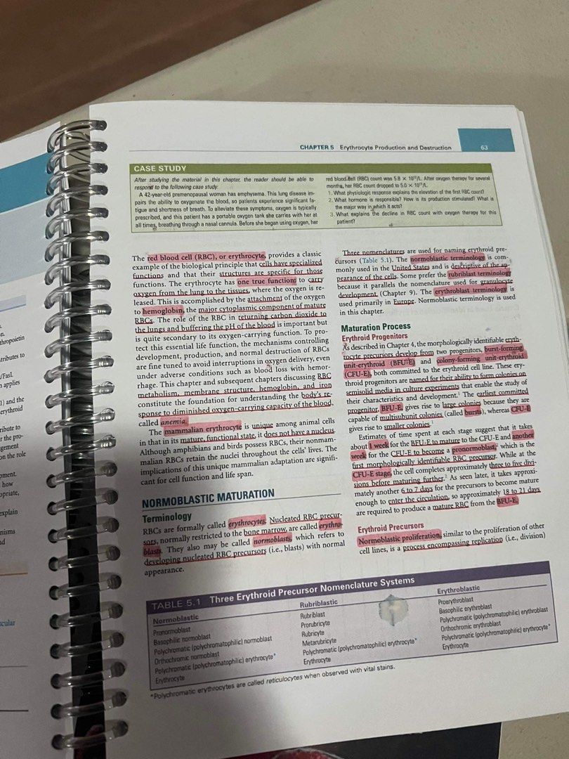 RODAK’S HEMATOLOGY (Category: Textbooks) located in Muntinlupa City. Submitted by Hellokeith (Listing ID 1318556112, Image 2). Description: Most highlights made are important must knows from past mtle. .