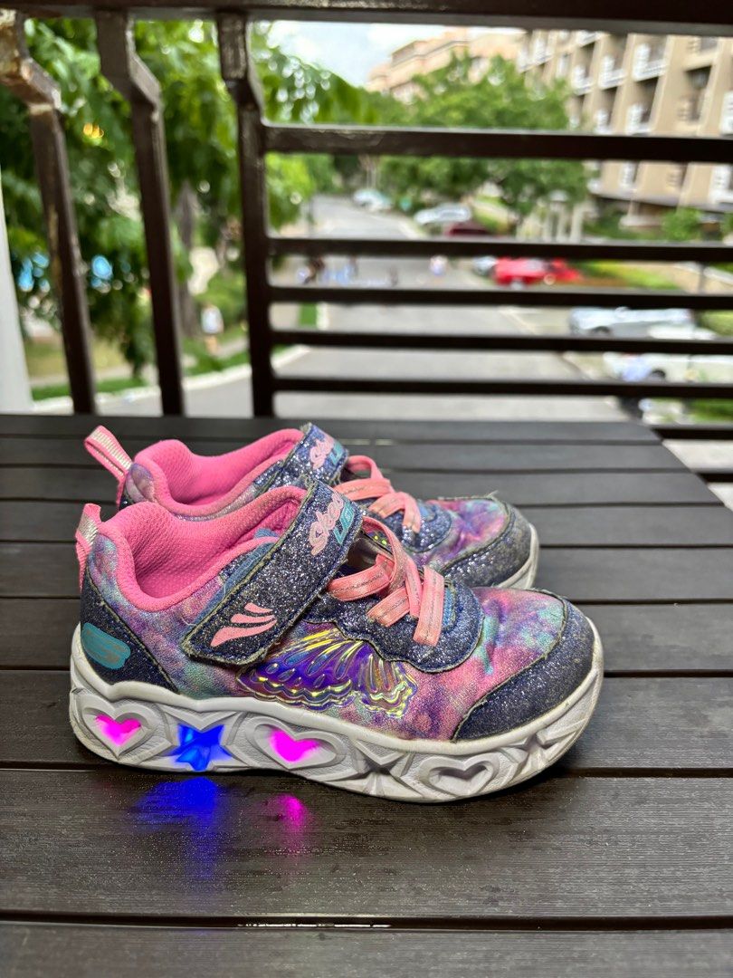 Rubber shoes with lights shop