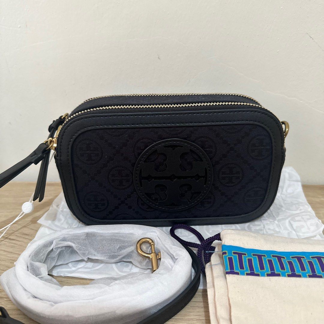 Tory Burch T Miller Jacquard Mini (Category: Luxury Bags & Wallets) located in Makati City. Submitted by lux.mariah (Listing ID 1318487593, Image 2). Description: 💯 Guaranteed Auth 2 sling. Complete inclusions. Paperbag- Dustbag and Care Card. Mop: Gcash - Bank Trans Mod: J&T - Lalamove.