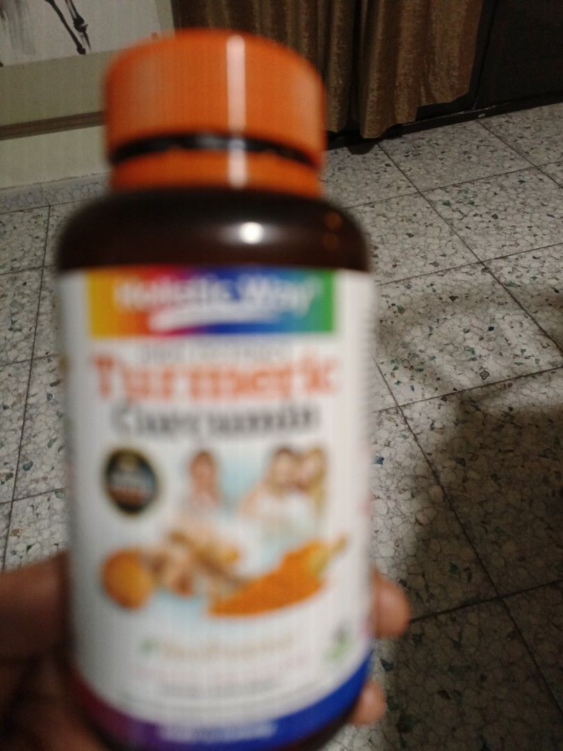 Tumeric Curcumin (Category: Vitamins & Supplements) located in Singapore. Submitted by chomperer (Listing ID 1318562437, Image 2). Description: brand new, unopened. exp 1/26. I have 2 bottles..