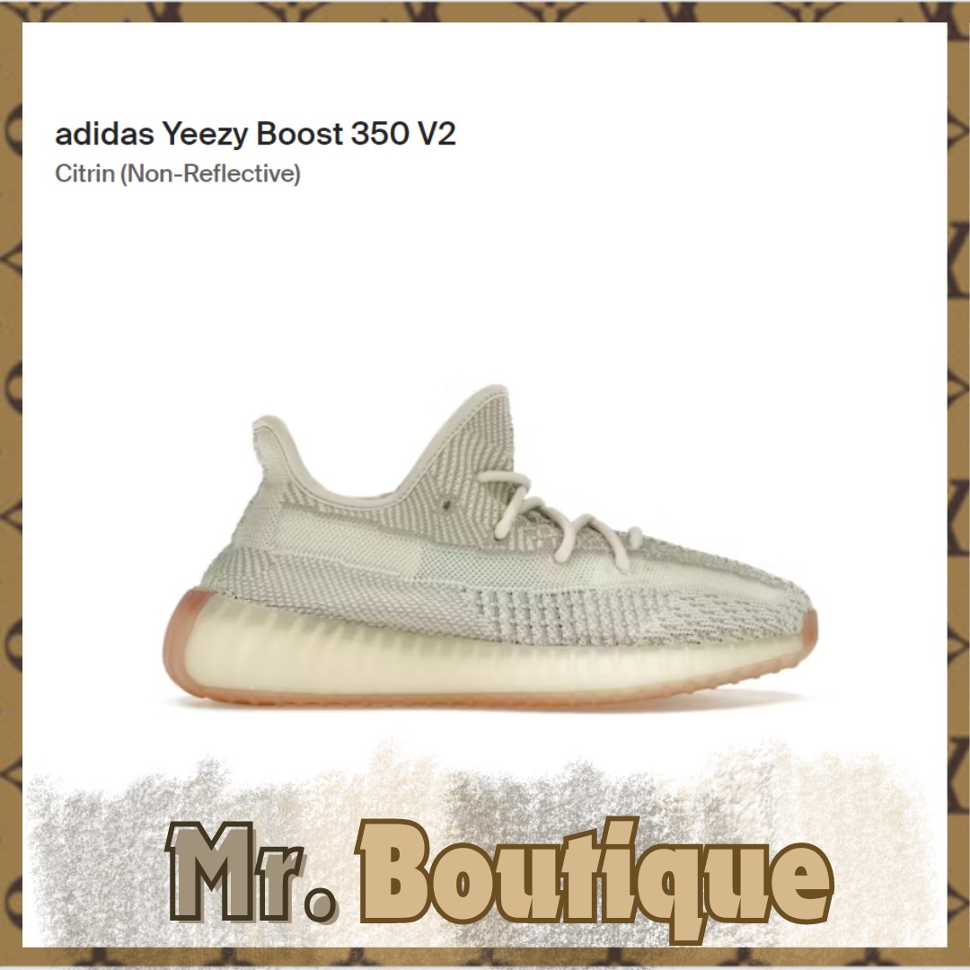 US12 adidas Yeezy Boost 350 v2 Citrin Non Reflective Men s Fashion Footwear Sneakers on Carousell