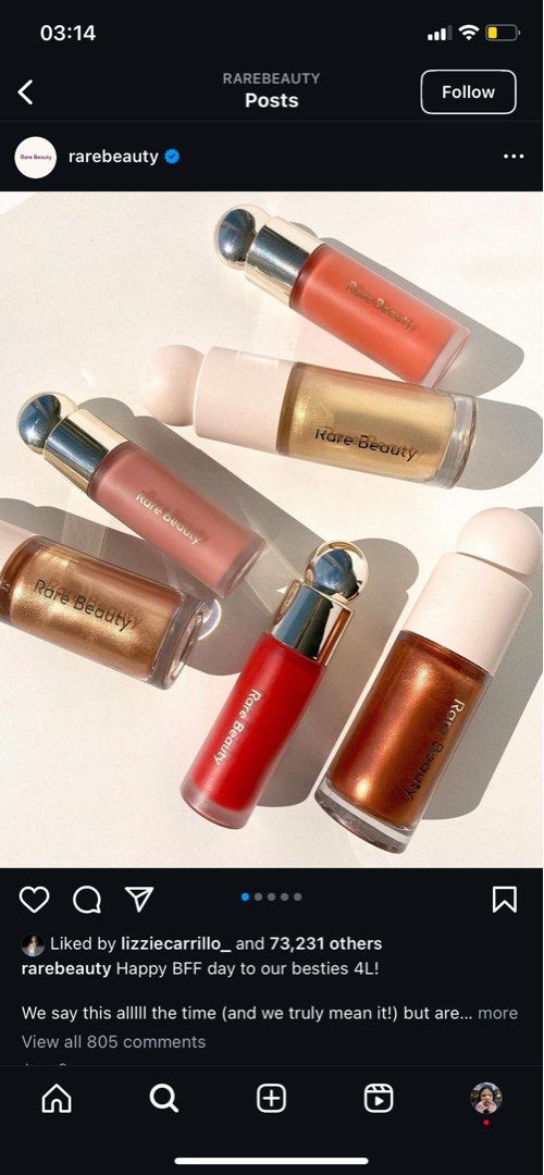 [US PASABUY] Rare Beauty Products (Category: Makeup) located in Makati City. Submitted by gabdee (Listing ID 1318613657, Image 1). Description: 🇺🇸US PASABUY: Rare Beauty Essentials 100% AUTHENTIC Price: Total Price + 20% Pasabuy Fee HOW TO ORDER? ⭐️ Please PM for item! ⭐️ 50% Down Payment REQUIRED within 24 hours of order Order Batch: Accepting orders until August 20, 2024 ETA: September 10, 2024 MOP: GCash, BPI, BDO MOD: Grab, Lalamove, JRS (t