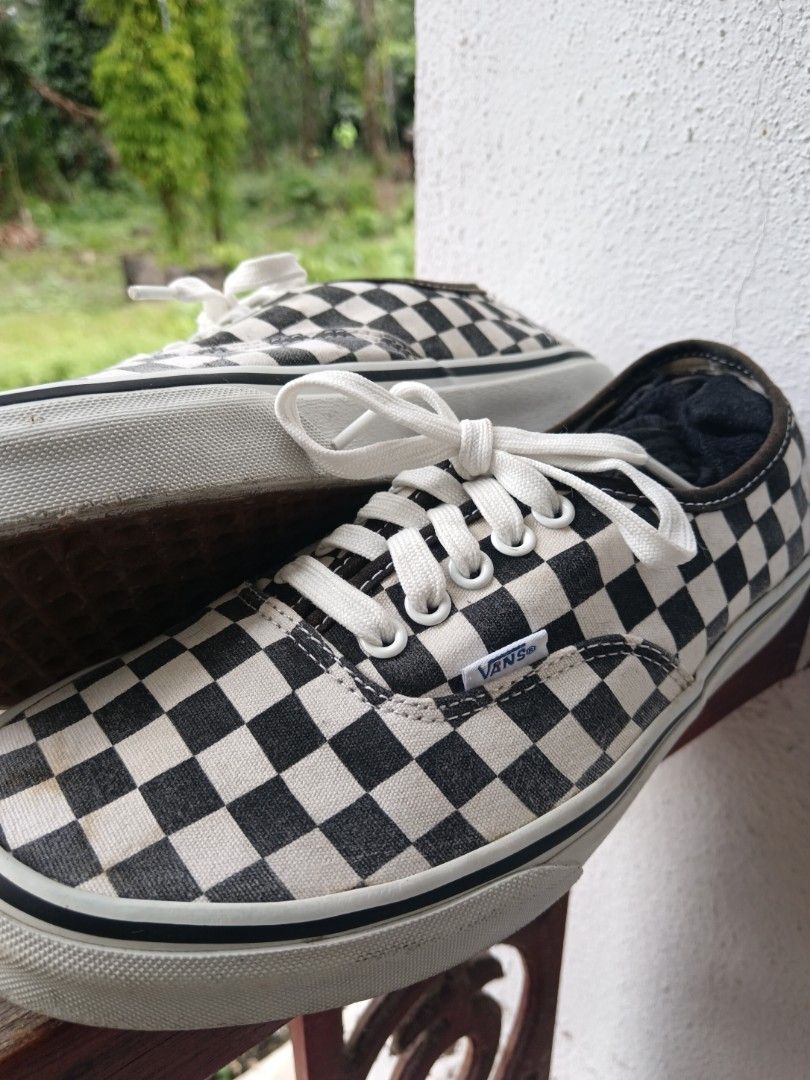 Checkerboard vans authentic deals