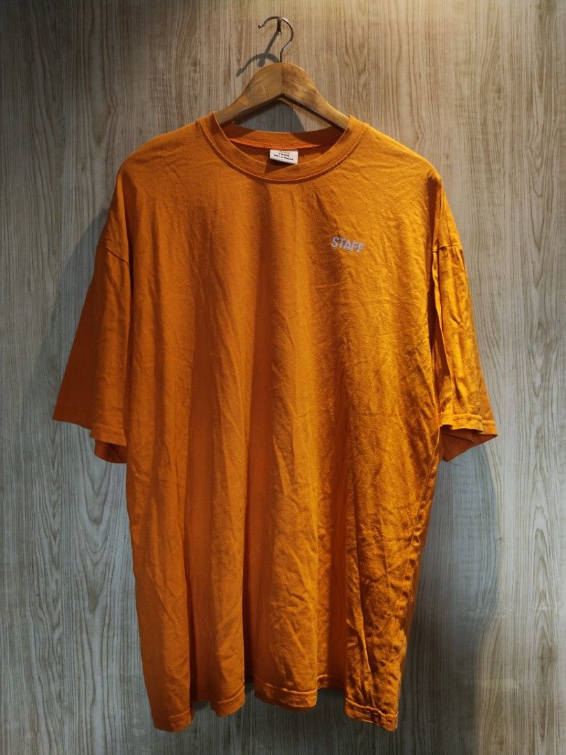 Vetements x Staff Orange Tee retailers