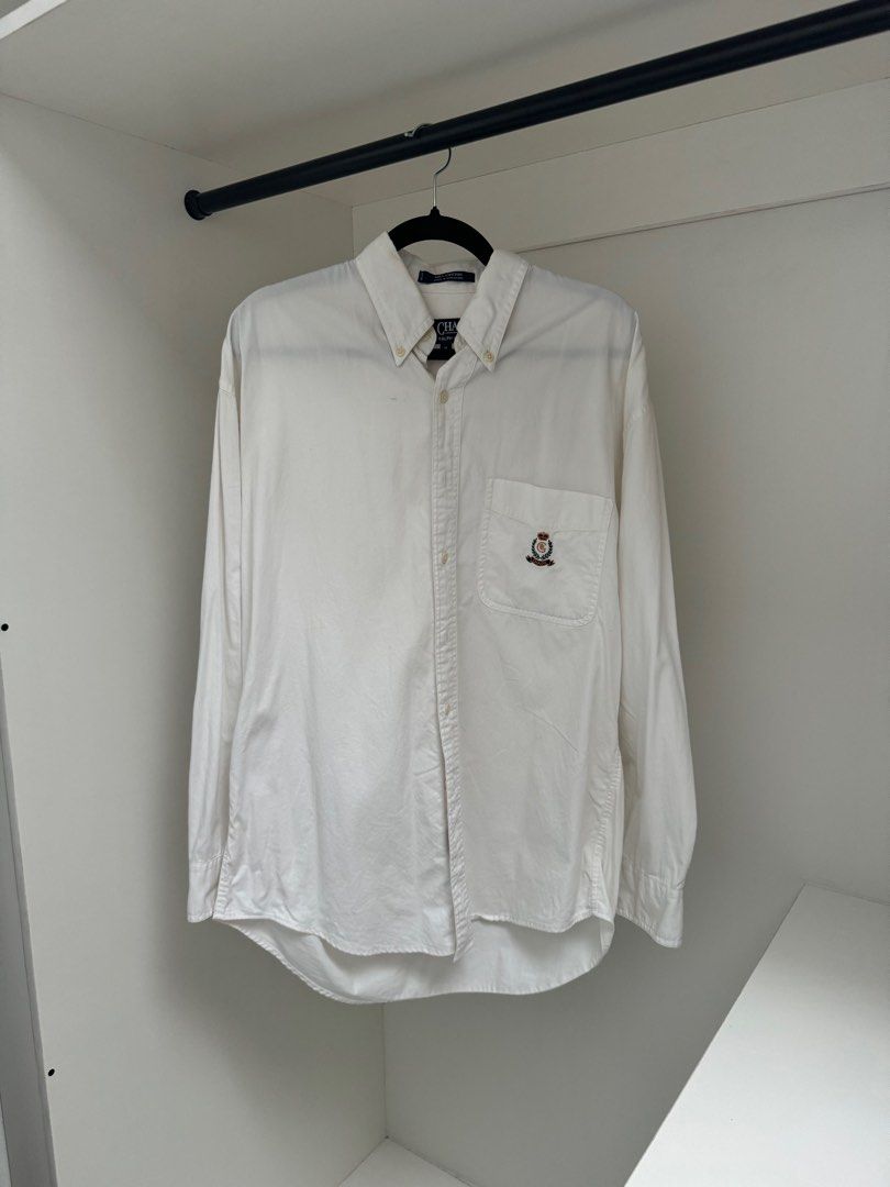 vintage Ralph lauren chaps white ls polo (Category: Formal Shirts) located in Quezon City. Submitted by goodollovedgoods (Listing ID 1318543750, Image 1). Description: Vintage Ralph lauren chaps M on tag 25x33 Plus size polo Slight yellowing might come off by washing No other issues .
