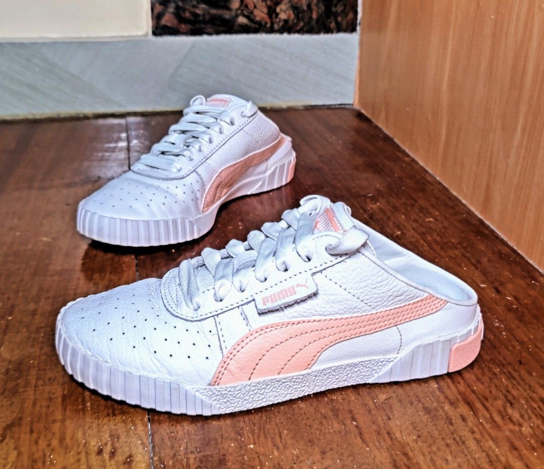Women s Puma Cali Mule Pink White size 36 Women s Fashion Footwear Sneakers on Carousell
