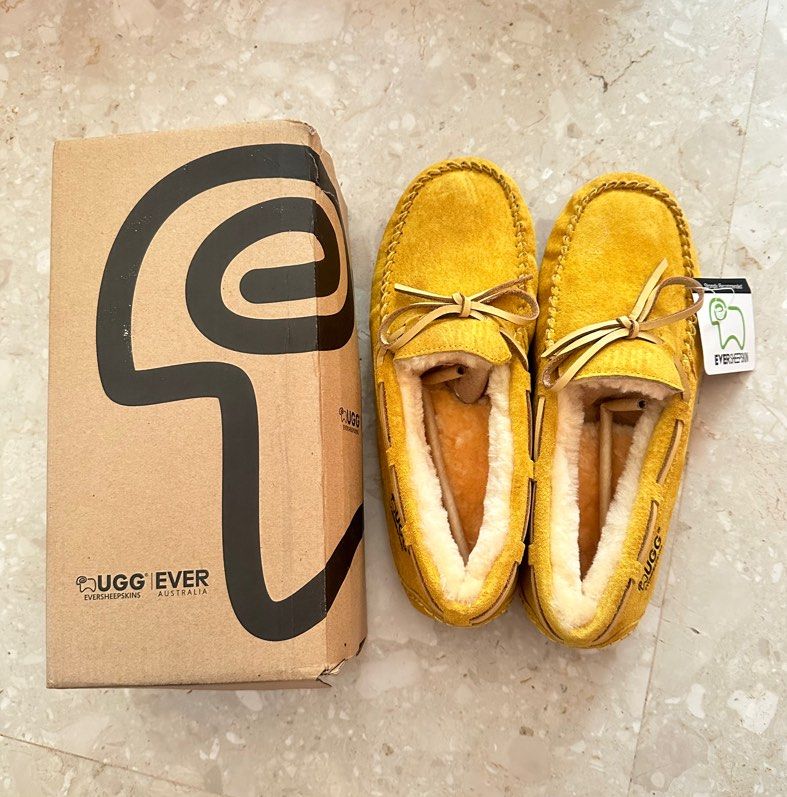 Womens UGG Moccasins Australian Sheepskin Wool Slippers Slip On Casual Loafer Women s Fashion Footwear Loafers on Carousell