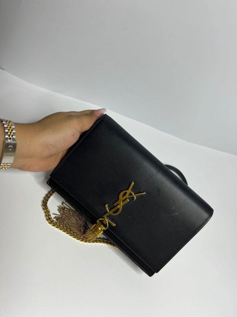 YSL Kate Tassel Bag (Category: Luxury Bags & Wallets) located in Manila. Submitted by shopup.ph (Listing ID 1318593541, Image 2). Description: ✅Authentic YSL Kate Chain Bag w/ Tassel GHW ✅ Almost New condition ✅With Dustbag ✅ Bought from LuxuryWish ‼️ RFS: Too many bags in my collection 🥲 Price is still negotiable, Send me a message for inquiries 😉 ‼️Money back guarantee if proven fake ‼️.