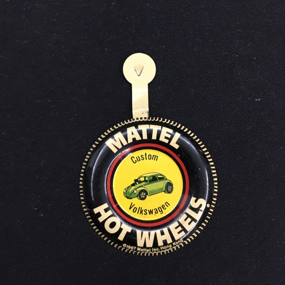 1967 Mattel Hot Wheels Redline Custom Volkswagen Metal Tag Tab Button Badge Hobbies Toys Toys Games on Carousell