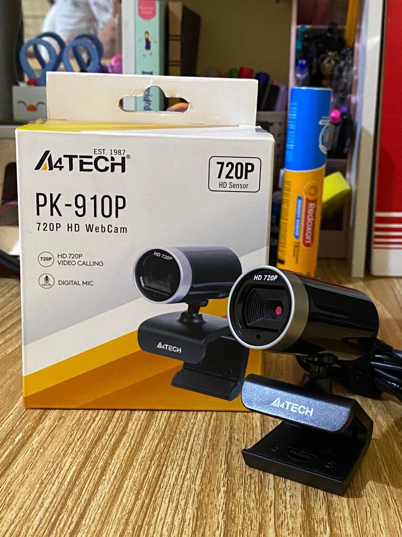 A4TECH PK-910P 720P HD WebCam (Category: Webcams) located in Batangas. Submitted by benta_baks (Listing ID 1318673148, Image 3). Description: -brand new. tested upon purchase -rfs: hindi ko nagagamit dahil hindi natuloy ang pag wfh ko :) -last price na po ang 500 :).
