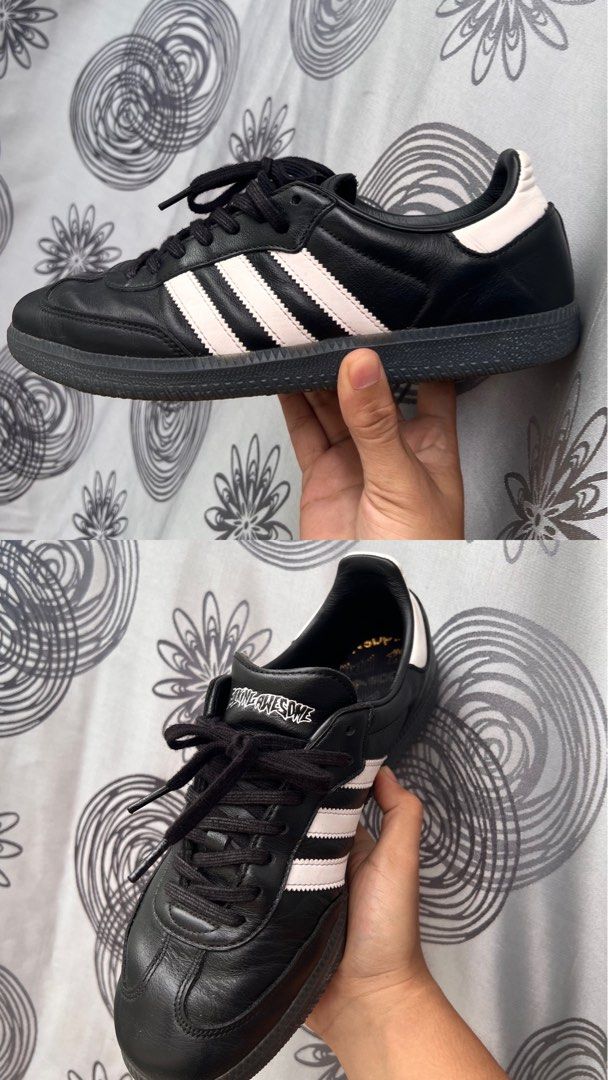 adidas gazelle silver green womens Adidas Skateboarding - Fucking Awesome Samba Shoes