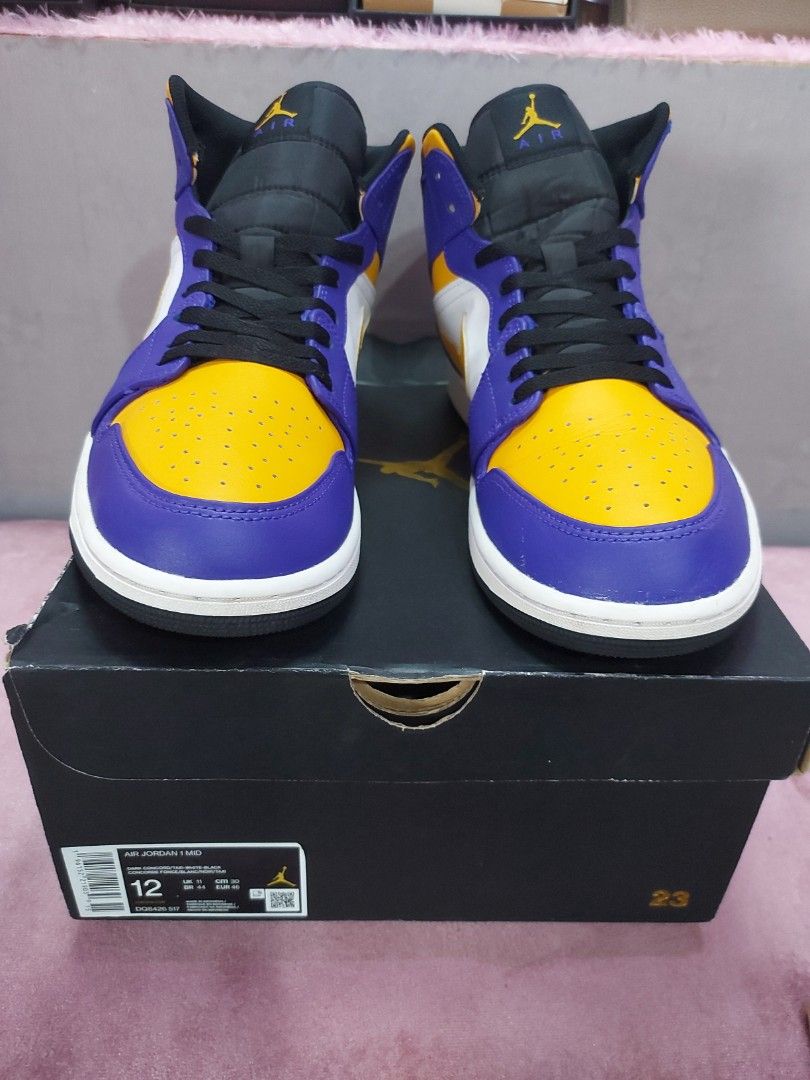 AJ1 MID LAKERS ORIGINAL 100 HARGA NETT YAAA