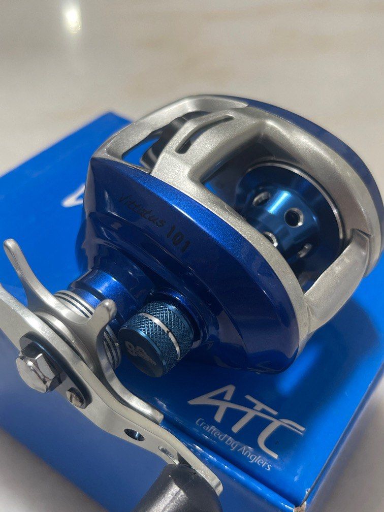 atc baitcaster reel PRC Casting Fishing Matte Black / Right / Size: 100 disc drag system capable of applying 10 to 12 kg of pressure on a fish ATC Combat CF 50&51 BFS