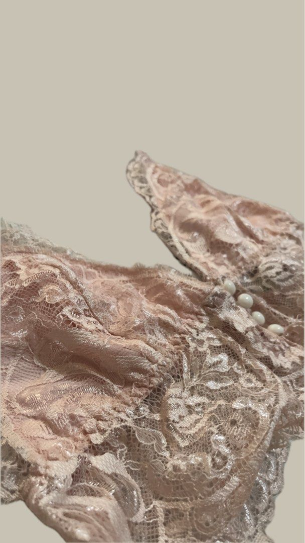 Aurora-inspired pink lingerie set (Category: Undergarments & Loungewear) located in Taytay. Submitted by decluttering_ce (Listing ID 1313254282, Image 3). Description: • no pads and wireless, adjustable straps • fits xs - small (30A - 32A), gartered bottom so it's stretchable • never used, had to let this baby go for funds :( • MOP: BPI / Security Bank transfer, Maya & gcash • RFS: decluttering & need funds .