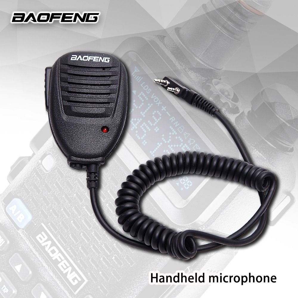 Baofeng Handheld Microphone Speaker MIC for Walkie Talkie (Category: Walkie-Talkie) located in Manila. Submitted by kinasamudio913 (Listing ID 1318669325, Image 1). Description: Microphone:Impedance 2.2Ω Sensitivity: -36dB+/-2dB Frequency response 20Hz-1.6KHz Applicable models:888S 5R UV82 8D 5RE 5RA 2 Pin (1x 3.5mm and 1 x 2.5mm Jacks) Back with strong clip and convenient for use CompatiblewithMicrophoneBaofengmodels:UV-3R+ PlusUV-5RUV-5RAUV-5RA