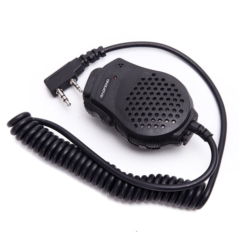 Baofeng Handheld Microphone Speaker MIC for Walkie Talkie (Category: Walkie-Talkie) located in Manila. Submitted by kinasamudio913 (Listing ID 1318673981, Image 2). Description: Microphone:Impedance 2.2Ω Sensitivity: -36dB+/-2dB Frequency response 20Hz-1.6KHz Applicable models:888S 5R UV82 8D 5RE 5RA 2 Pin (1x 3.5mm and 1 x 2.5mm Jacks) Back with strong clip and convenient for use CompatiblewithMicrophoneBaofengmodels:UV-3R+ PlusUV-5RUV-5RAUV-5RA