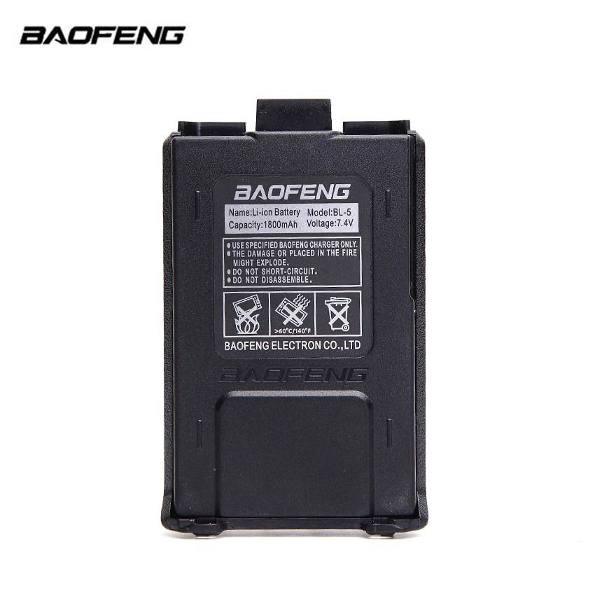 Baofeng UV-5R 1800mAh Battery (Category: Walkie-Talkie) located in Manila. Submitted by kinasamudio913 (Listing ID 1318682050, Image 2). Description: Brand： BAOFNEG Battery Type: li-ion Applicable radios: BaoFeng UV-5R, UV-5RA, UV-5R+,5R-B, 5R-C, 5R-D, BF-5RE, 5R-A+,5R-D+, BF-F8+ Voltage: 7.4V Capacity: 1800mAh.