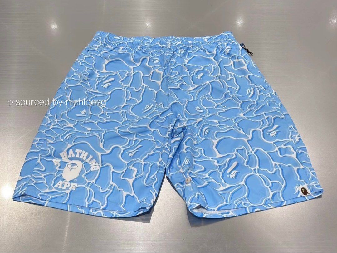 Light blue bape shorts shop