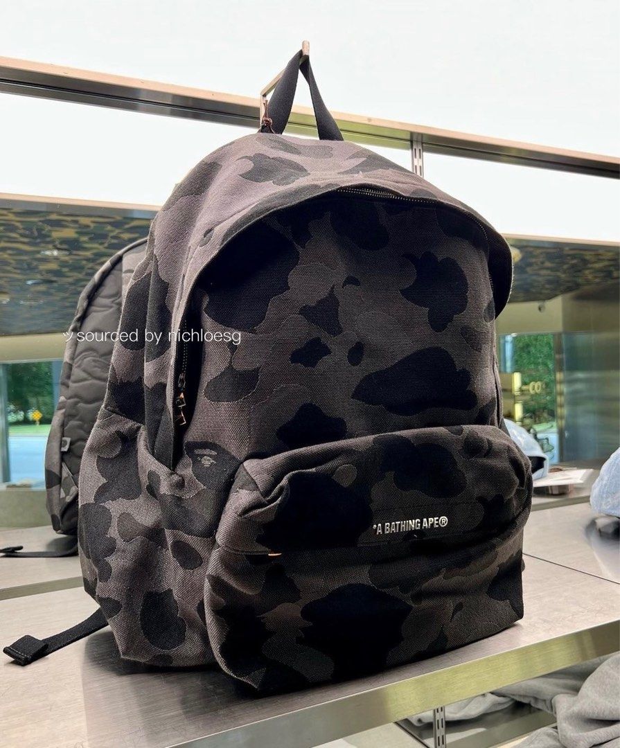 Camo bape backpack clearance