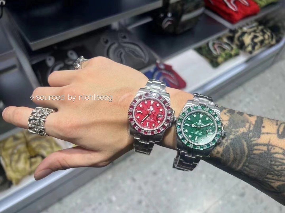 BAPE TYPE 1 BAPEX CRYSTAL STONE, Luxury, Watches on Carousell