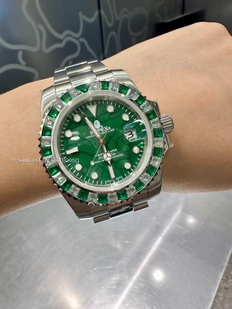 BAPE TYPE 1 BAPEX CRYSTAL STONE, Luxury, Watches on Carousell
