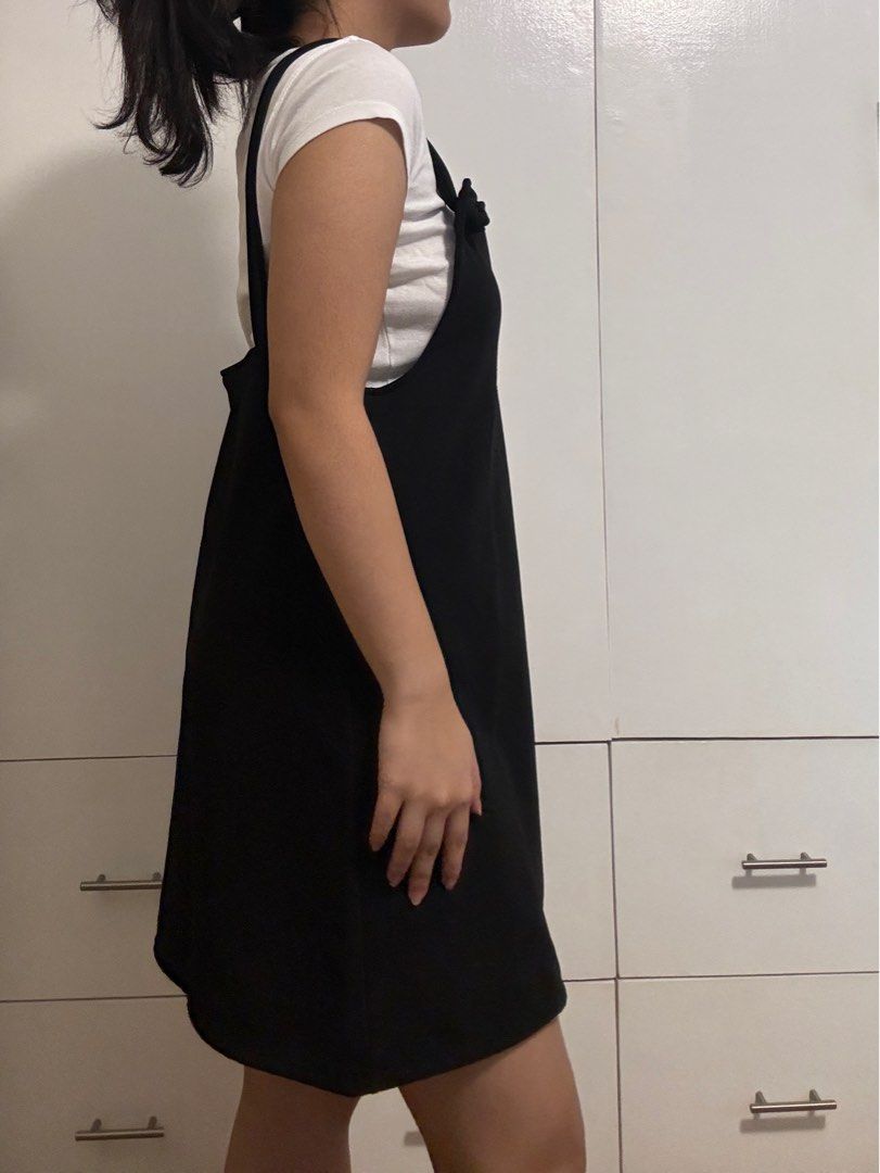 black jumper dress for women Black Ribbed Maxi Jumper – BLANK main image 1