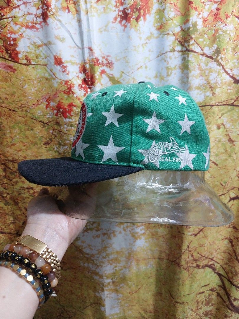 Boston Celtics Cap (Category: Caps & Hats) located in Muntinlupa City. Submitted by sakurambo_des (Listing ID 1318790955, Image 2). Description: Boston Celtics Real Fire Baseball Cap Size 57-59cm approx.measure in very good condition.