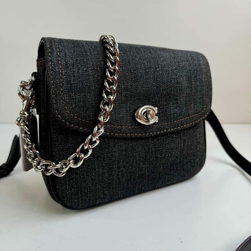 Coach Cassie Denim Black (Category: Luxury Bags & Wallets) located in Rizal. Submitted by LuxbyMarifrance (Listing ID 1318647260, Image 2). Description: 🏷️ 3,000 only + SF 🛍 Coach Cassie Crossbody 19 📏 7 3/4” (L) x 6 1/2” (H) x 3 1/4” (W) 📌 with dust bag and paper bag ✨All trademarks, logos and brand names are reserved and property of the original brand owners. #coachph #authenticqualitybagsph #authenticqualitybags #lowestpriceguaranteed #coc