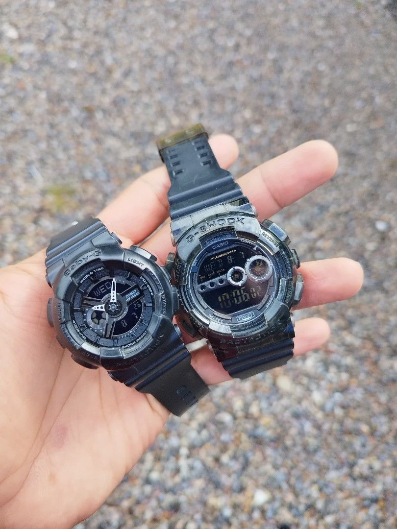 COMBO G SHOCK GD 100 BABY G BA 110BC
