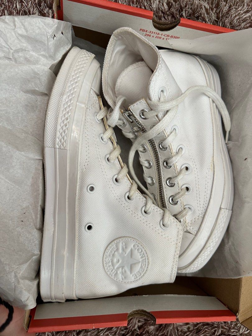 Converse Chuck 70 Zip high white ORI size 38.5 EUR