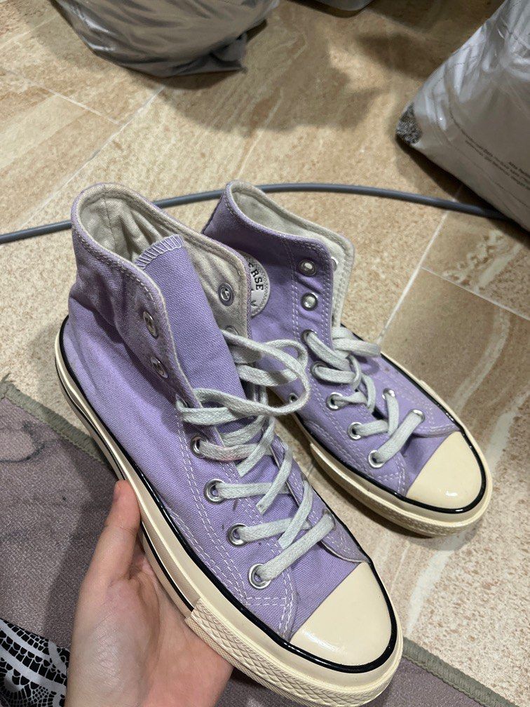Converse highcut lilac Women s Fashion Footwear Sneakers on Carousell