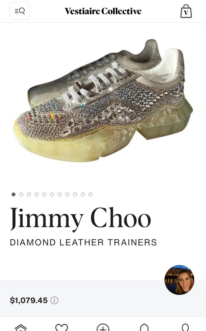 Jimmy Choo DIAMOND LEATHER TRAINERS 36.5 EU (Category: Sneakers & Footwear) located in Santa Maria. Submitted by houseofluckytoystore (Listing ID 1318779040, Image 2). Description: DIAMOND LEATHER TRAINERS Jimmy Choo 36.5 EU PLNGKE Pre-Loved/signs of usage WHAT YOU SEE IS WHAT YOU GET Mint Condition Ootd Smart Wear Formal WEAR Casual Wear Occasional SUMMER WEAR Outerwear Genuine. We bought it in CANADA COUNTRY SOLD as it is. For SURE BUYERS only.