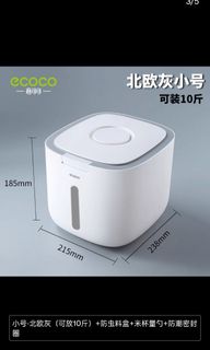 Ecoco Rice Container (10kg), Furniture & Home Living, Kitchenware ...