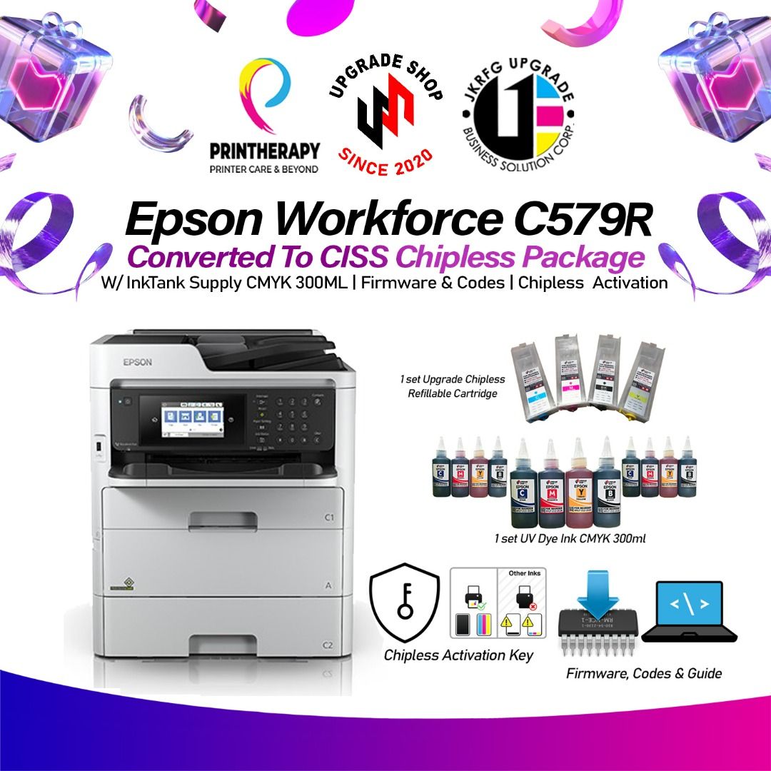 Epson WorkForce Pro WF-C579R Duplex All-in-One Inkjet Printer (Category: Printers, Scanners & Copiers) located in Quezon City. Submitted by stephturgo (Listing ID 1318638746, Image 2). Description: ON STOCK!!! OPEN FOR BULK ORDER!! BIGGER DISCOUNT FOR BULK ORDER!! Fast print speed of up to 24ipm Automatic duplex printing and scanning High capacity ink packs Low power consumption Print, scan, copy, fax with ADF Location: Baesa Quezon City Open for