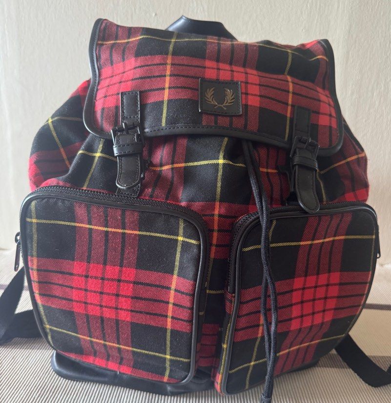 Fred perry checkerboard bag shop