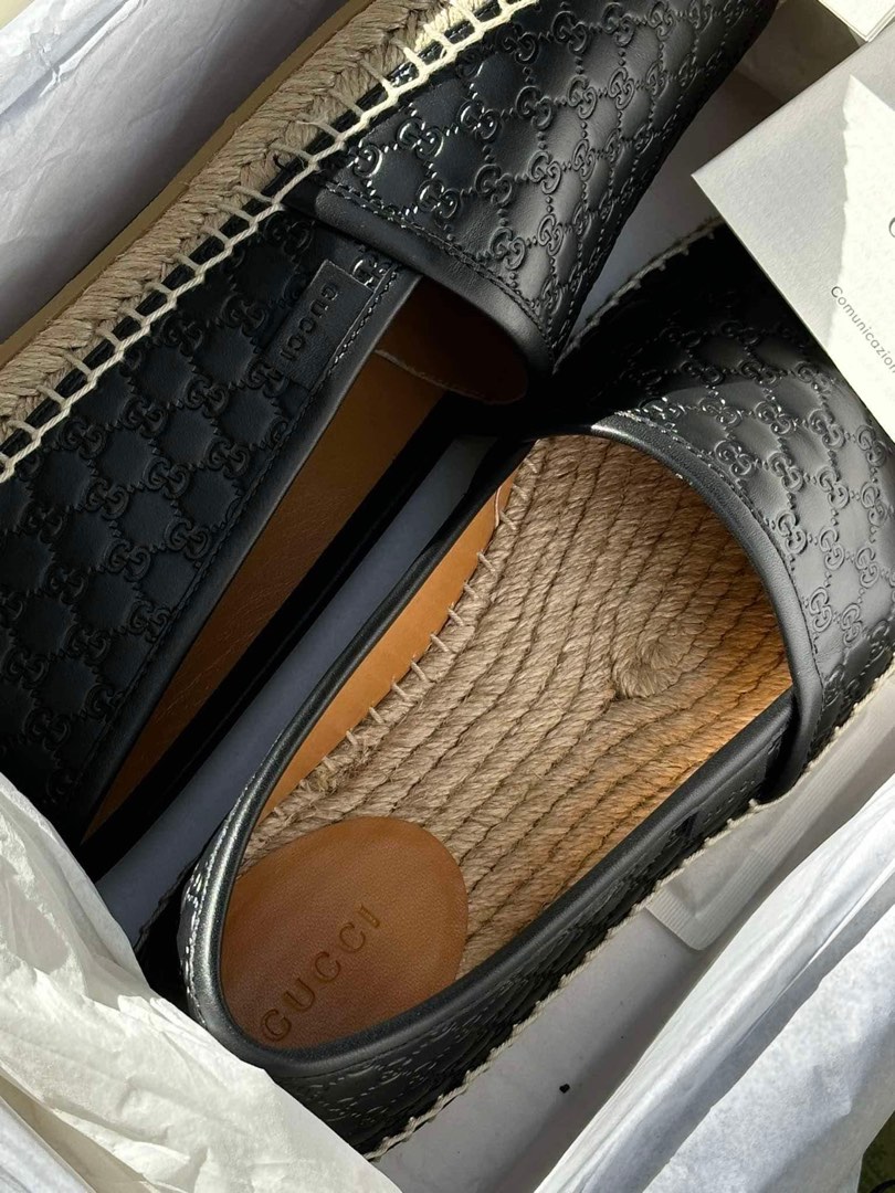 Gucci Signature Leather Espadrille