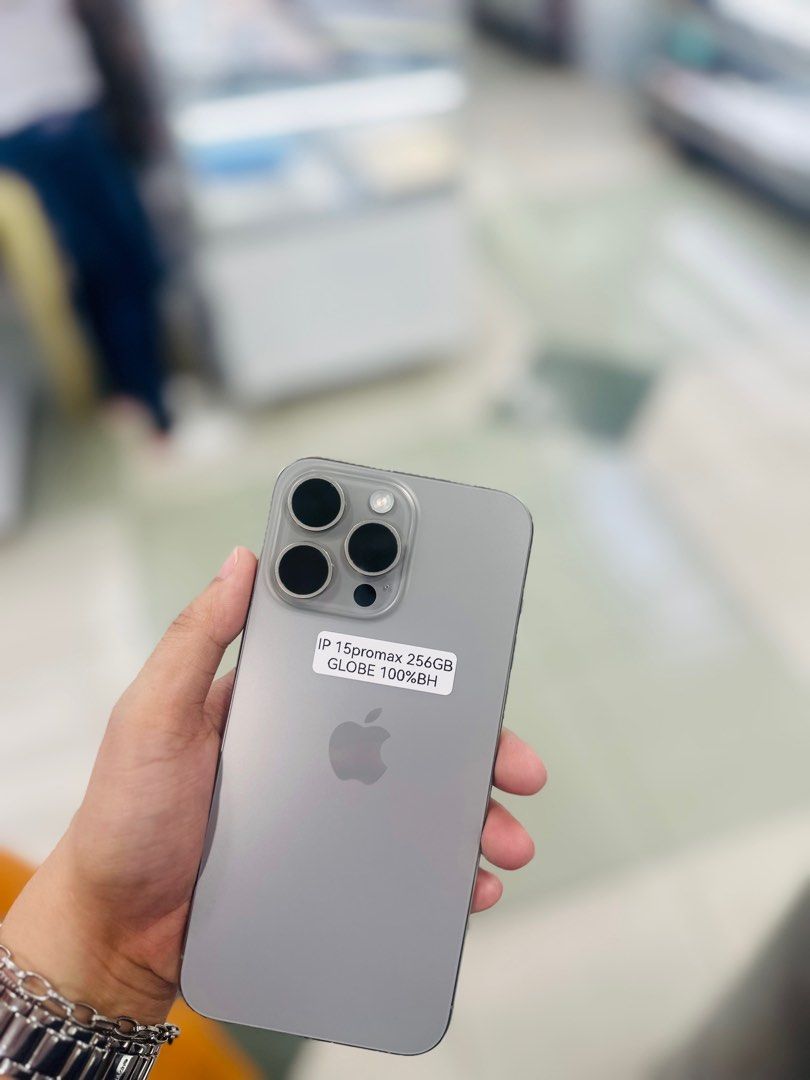 Iphone 15 Promax 256GB globe locked no issues 100bb (Category: iPhone 15 Series) located in San Juan City. Submitted by saabangadgetshop (Listing ID 1318751164, Image 1). Description: Onhand | Pre-owned iPhone 15 Promax 256 100% Battery Health Globelocked NO HIDDEN ISSUES NO HISTORY OF REPAIR 99%Smooth TEST TO SAWA RESET ALL YOU WANT NOT REFURBISHED AUTHENTIC PHONE ALL WORKING Mode of Payment : ⬇️ ▪️Cash ▪️Bank Transfer ▪️Gcash 📍Installment avai