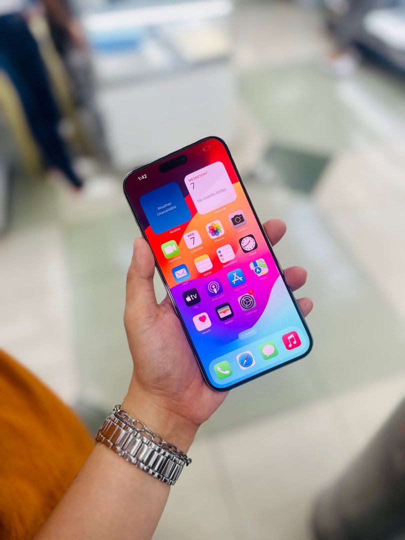 Iphone 15 Promax 256GB globe locked no issues 100bb (Category: iPhone 15 Series) located in San Juan City. Submitted by saabangadgetshop (Listing ID 1318751164, Image 3). Description: Onhand | Pre-owned iPhone 15 Promax 256 100% Battery Health Globelocked NO HIDDEN ISSUES NO HISTORY OF REPAIR 99%Smooth TEST TO SAWA RESET ALL YOU WANT NOT REFURBISHED AUTHENTIC PHONE ALL WORKING Mode of Payment : ⬇️ ▪️Cash ▪️Bank Transfer ▪️Gcash 📍Installment avai