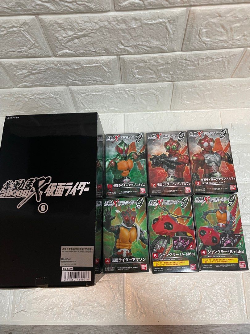 Kamen Rider Shodo vol9、掌動第9彈、Amazon 亞馬遜、1套6盒、全新未開