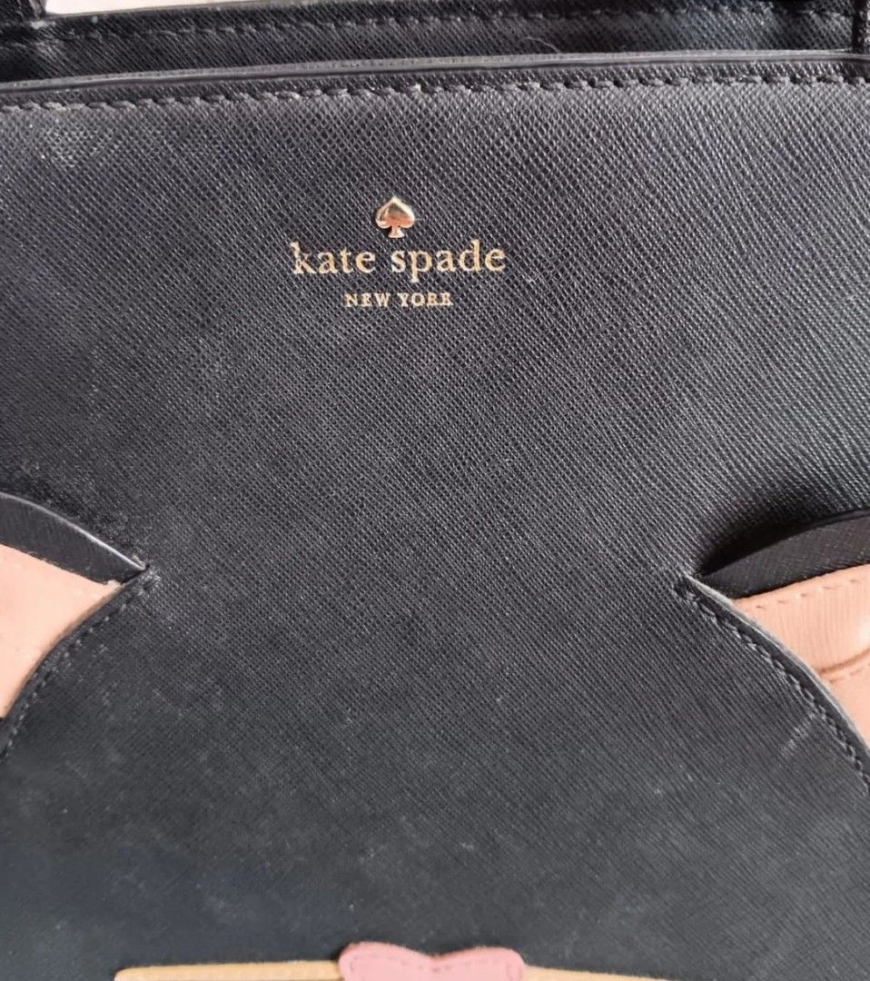 Kate Spade Leopard Hayden large run wild black Fesyen Wanita Tas Dompet di Carousell