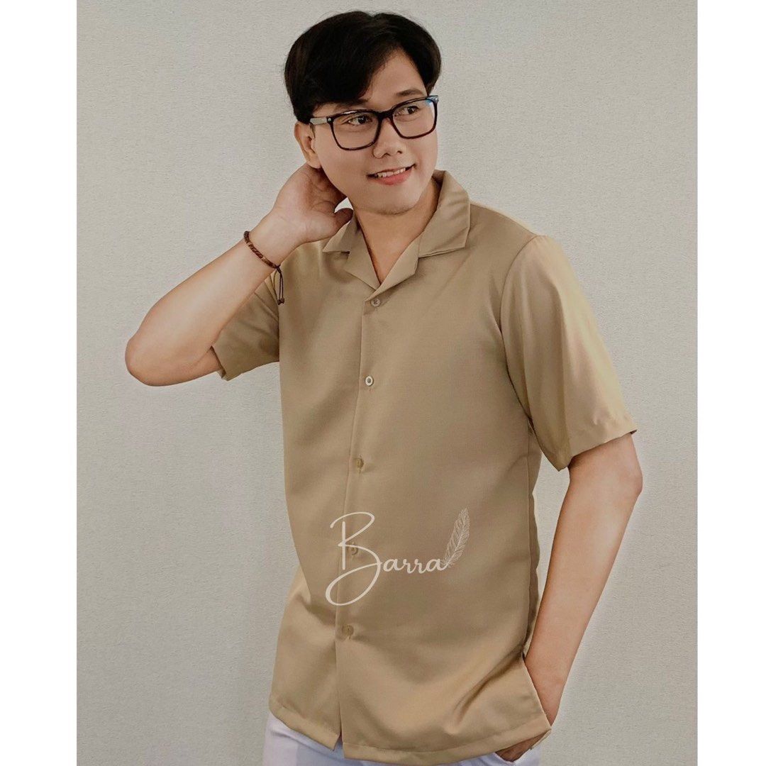 Kemeja Casual Korean Style Fesyen Pria Pakaian Atasan di Carousell