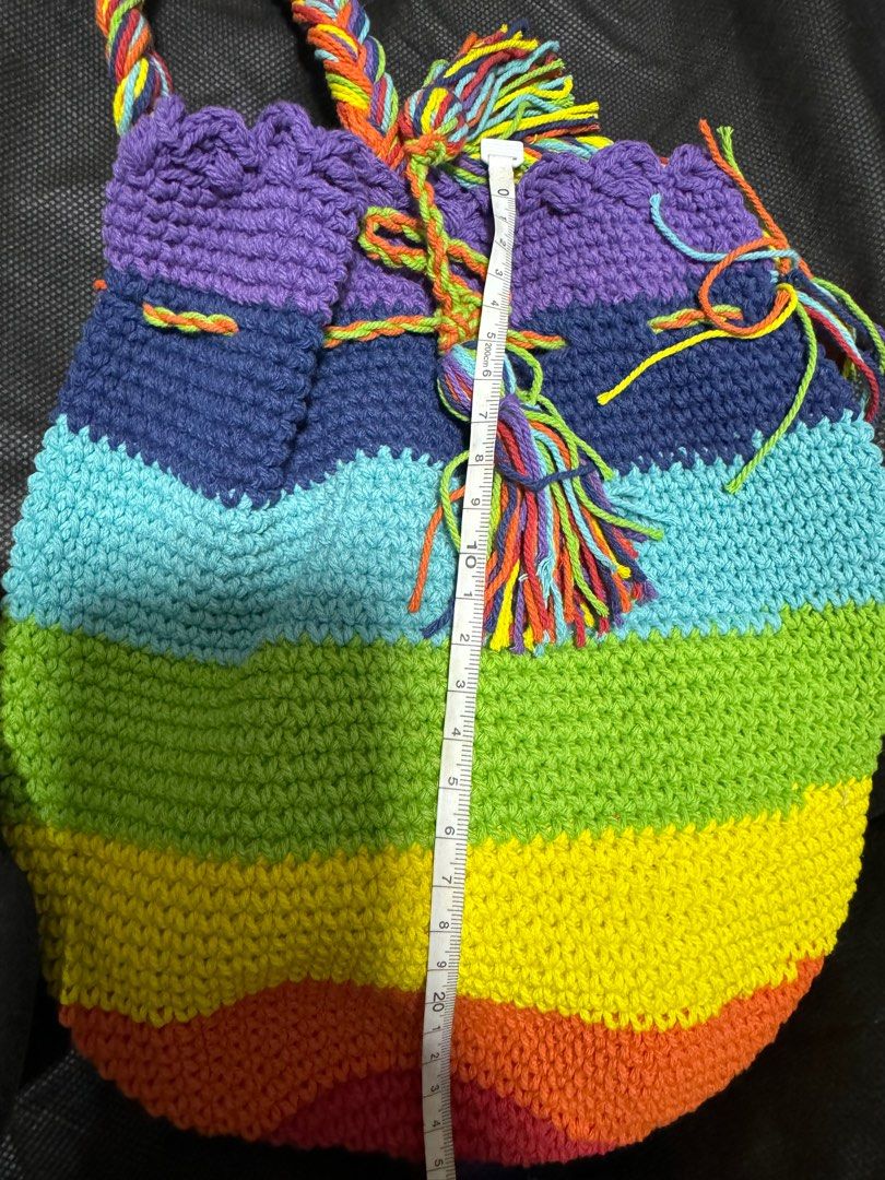 Knitted sling bags