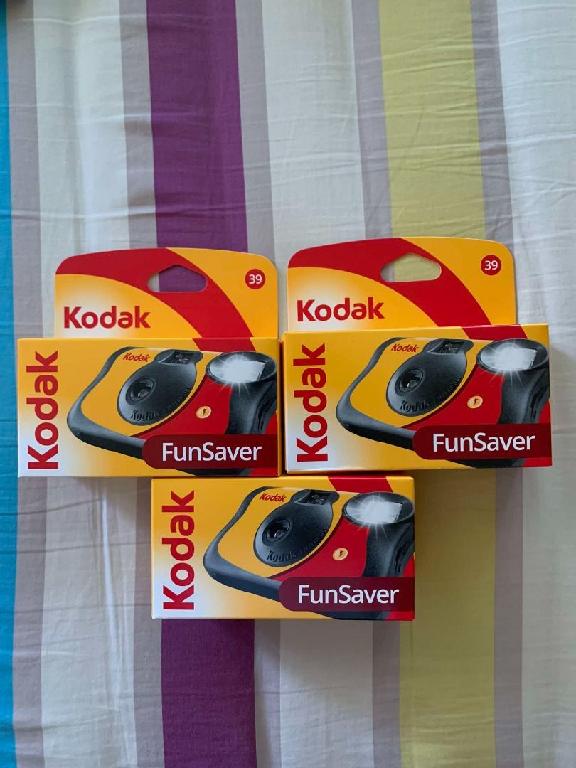 Kodak Funsaver Disposable Camera (39 shots) (Category: Cameras) located in Quezon City. Submitted by watchbossmnl (Listing ID 1318652625, Image 1). Description: Kodak Funsaver Disposable Camera (39 shots) Kodak Gold ISO-800 39 Exposures Expiry: 2027 onwards Available for same day delivery! Due to the limited quota from Carousell, I may not be able to reply to all of you so please send me a text message instead..