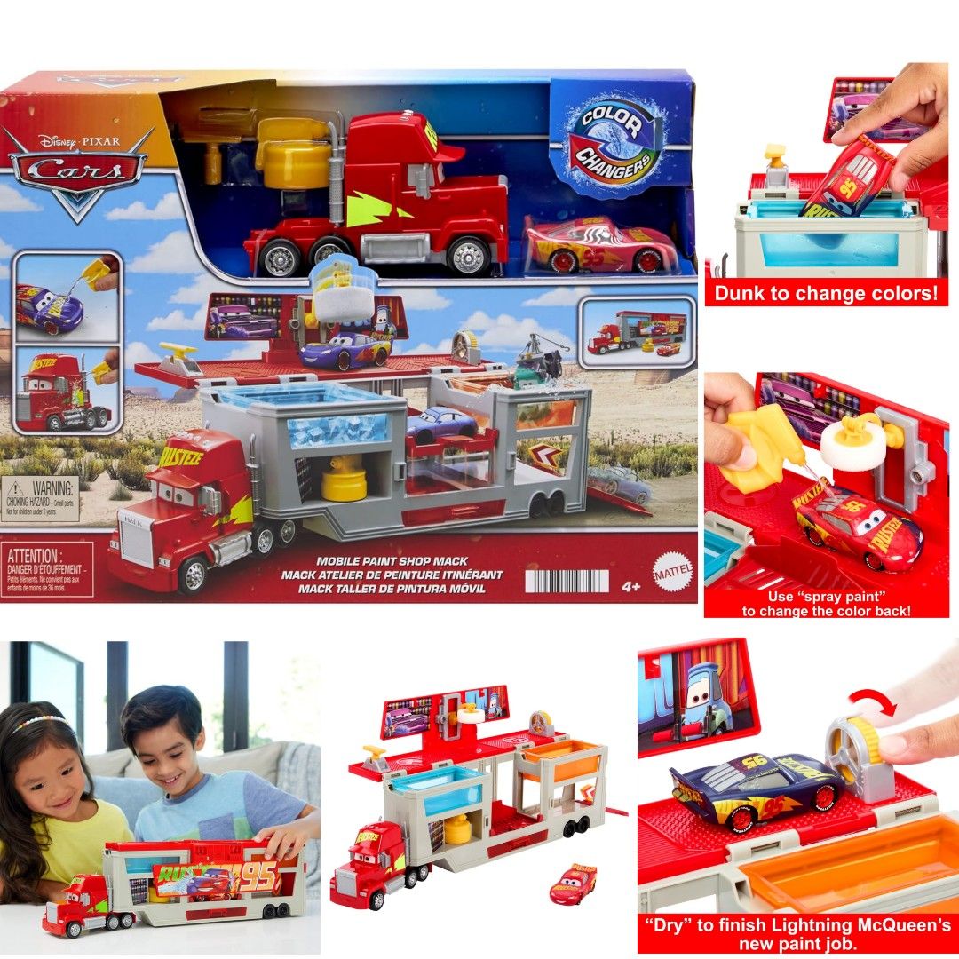 Supertrack Mack Disney Cars Giant Motorized Super Track Mack Lot