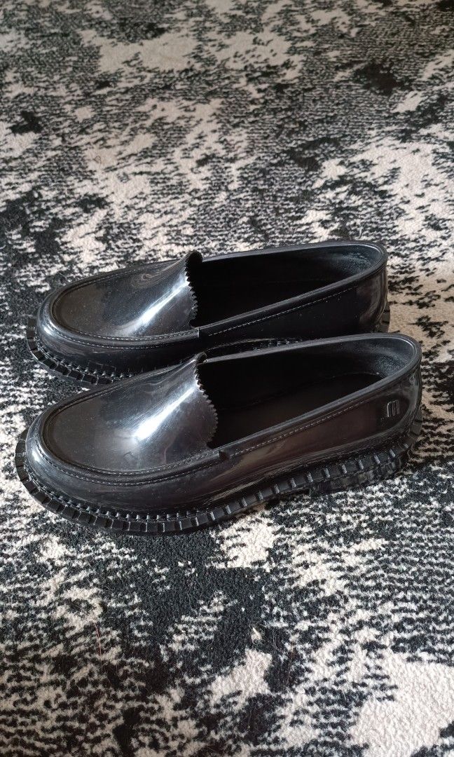 Melissa Shoes Ad Penny Loafer Black Fesyen Wanita Sepatu di Carousell