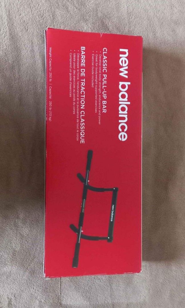 New Balance Pull-Up Bar (Category: Other Sports Equipment) located in Toronto. Submitted by dervinjan189299 (Listing ID 1318791125, Image 2). Description: Brand New, Never Hung Comes With Tools & Bolts.